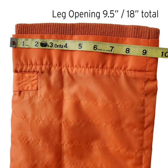 JOHNNY BLAZE Flame Insulated Straight Lightweight Snow Pant Orange Y2K Sz 15/16 - Picture 14 of 15